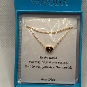 2 Tier GP Initial “C” Necklace